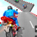 mega ramp stunt moto fun run 3d game