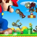 super mario shooting zombie